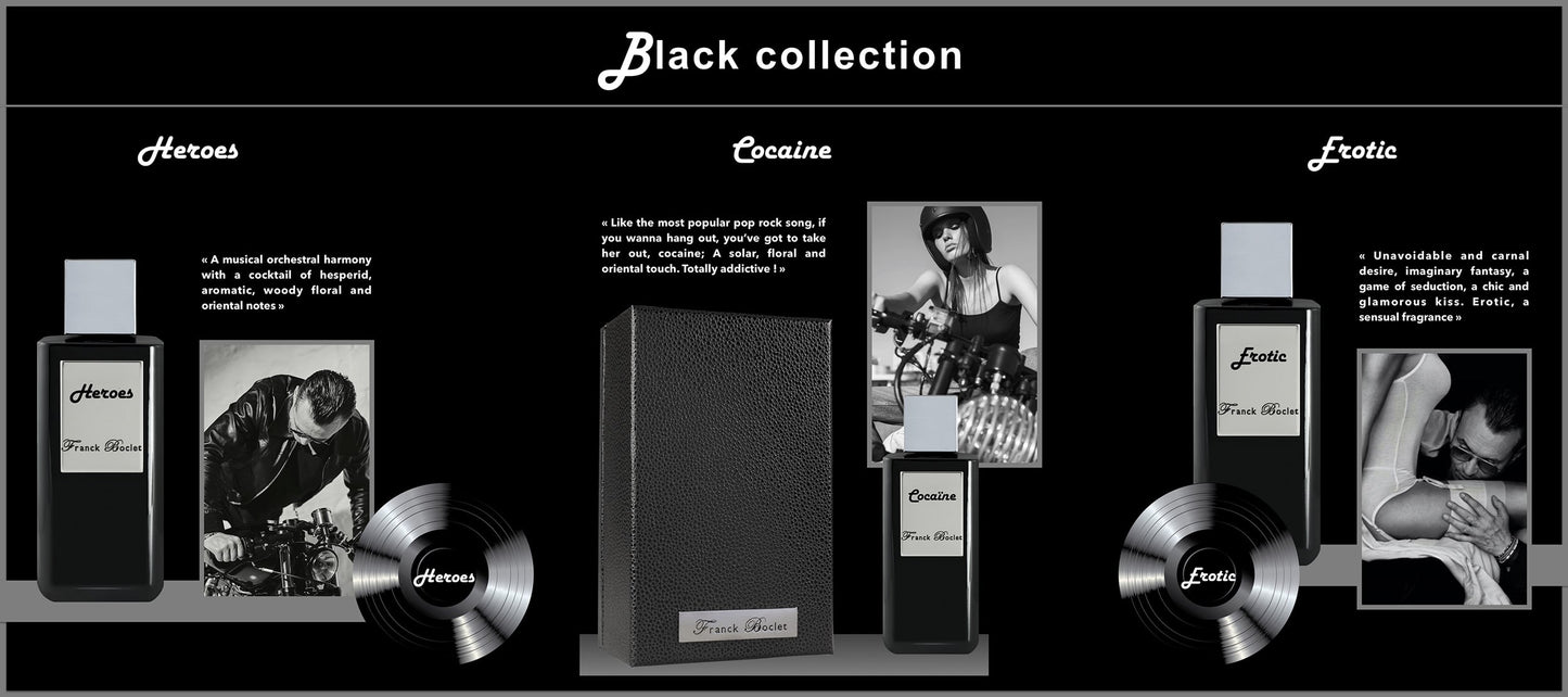 Franck Boclet Rock & Riot Black HEROES extrait de parfum