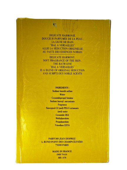 Jean Desprez BAL A VERSAILLES shower gel - F Vault