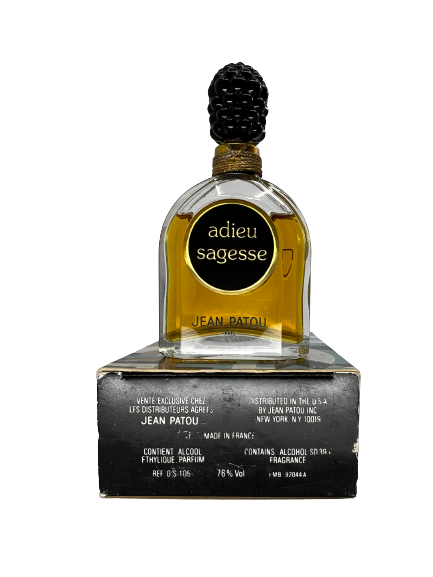 Jean Patou ADIEU SAGESSE vintage parfum - F Vault