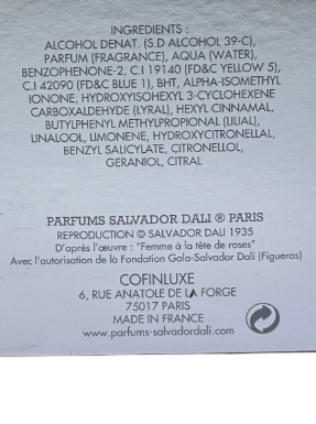 Salvador Dali DALIFLOR early edition eau de toilette