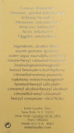 Estee Lauder AZUREE vintage pure fragrance spray