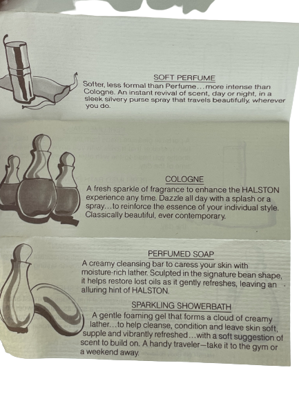 Halston HALSTON soft perfume spray - F Vault