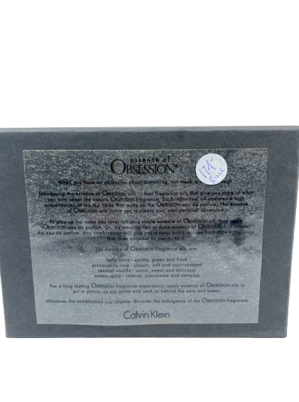 Calvin Klein ESSENCE OF OBSESSION vintage eau de parfum and oil coffret