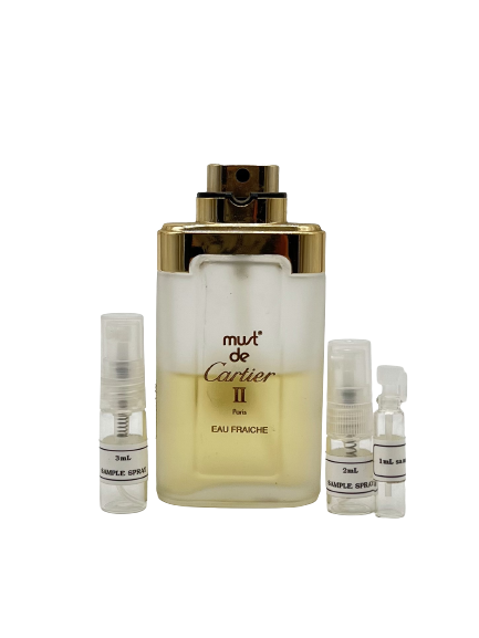 Cartier MUST II vaulted eau fraiche