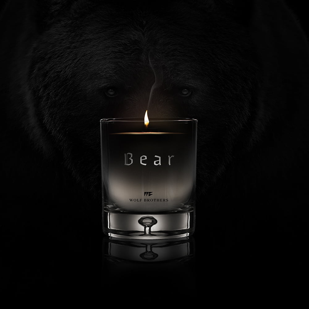 Wolf Brothers BEAR candle - F Vault