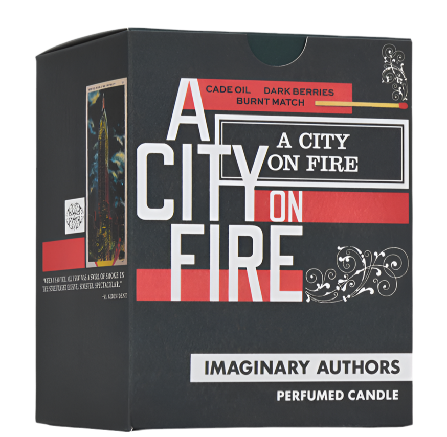 Imaginary Authors A CITY ON FIRE candle