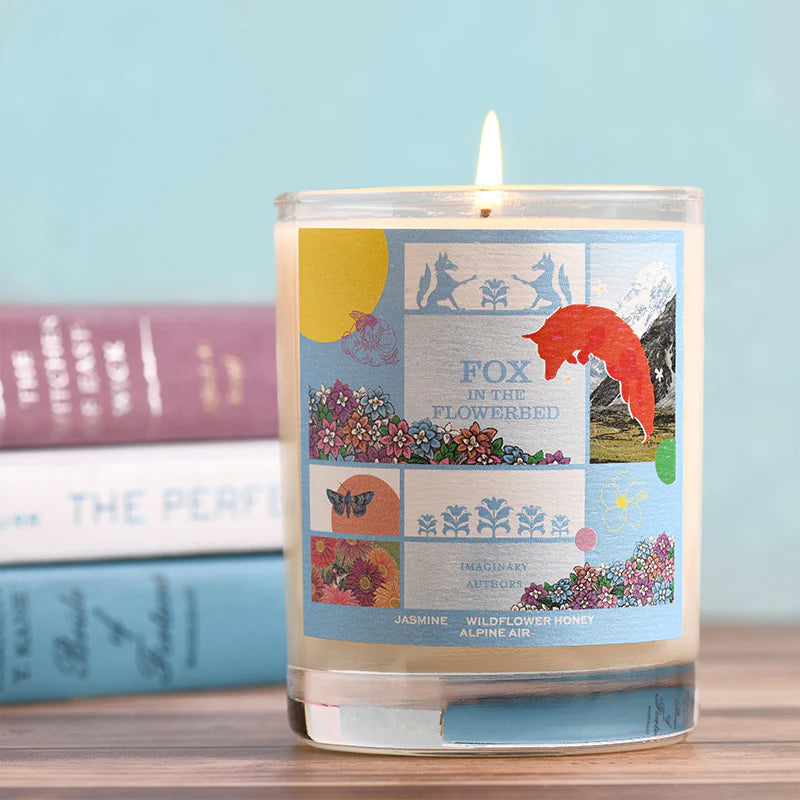 Imaginary Authors FOX IN THE FLOWERBED candle