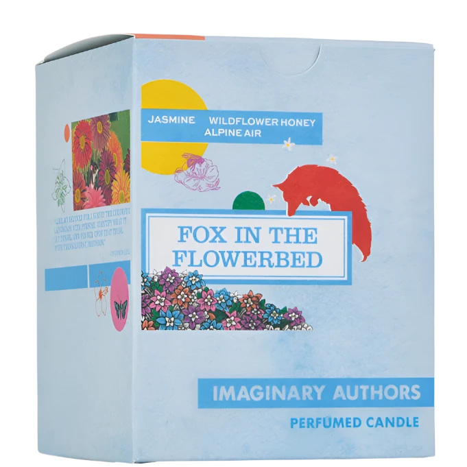 Imaginary Authors FOX IN THE FLOWERBED candle