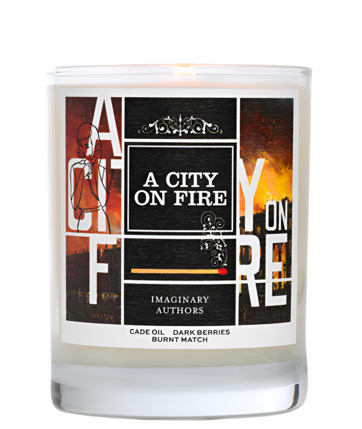 Imaginary Authors A CITY ON FIRE candle