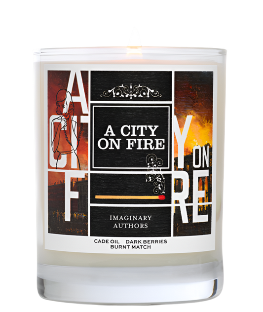 Imaginary Authors A CITY ON FIRE candle