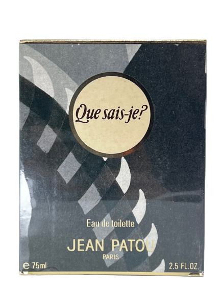 Jean Patou QUE SAIS-JE? vintage eau de toilette – F Vault