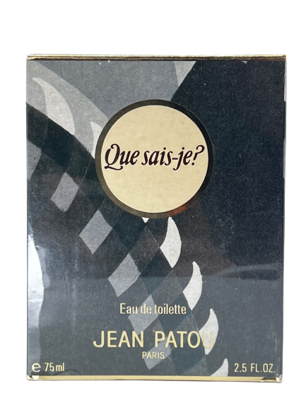 Jean Patou QUE SAIS-JE? vintage eau de toilette - F Vault