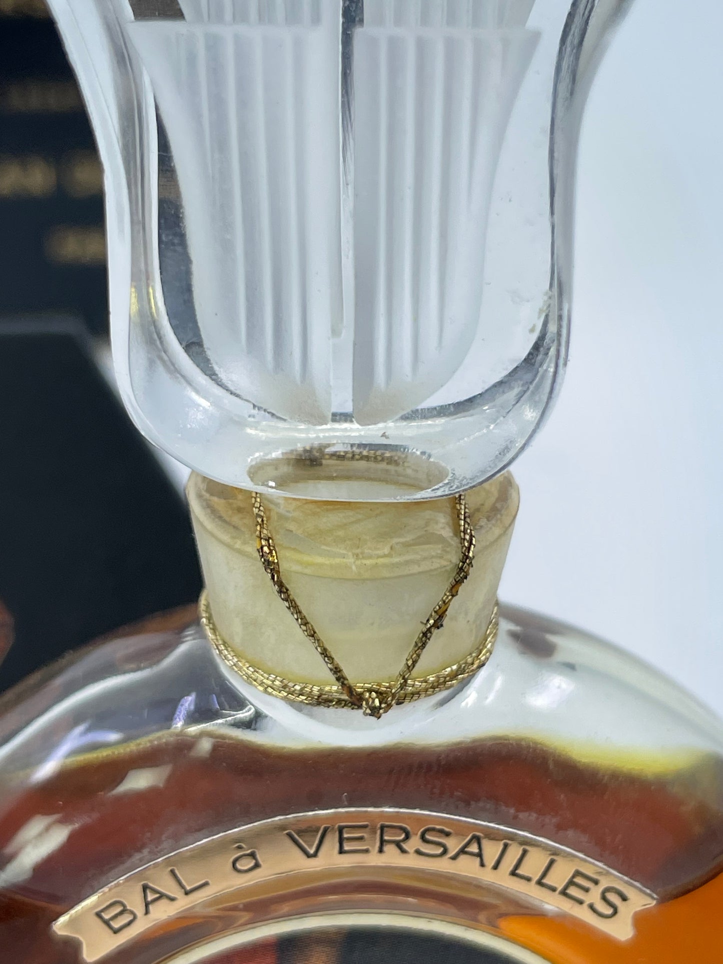 Jean Desprez BAL A VERSAILLES vintage parfum lyre flacon - F Vault
