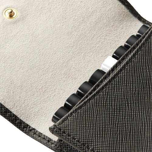 Creed BLACK SAFFIANO LEATHER WALLET Men's Sample Set