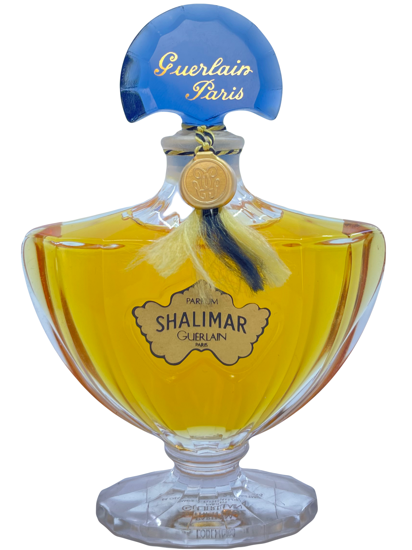 Guerlain SHALIMAR vintage parfum fan bottle