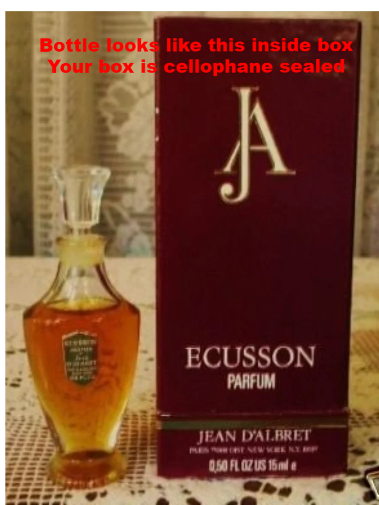 Jean D'Albret ECUSSON parfum 1970s