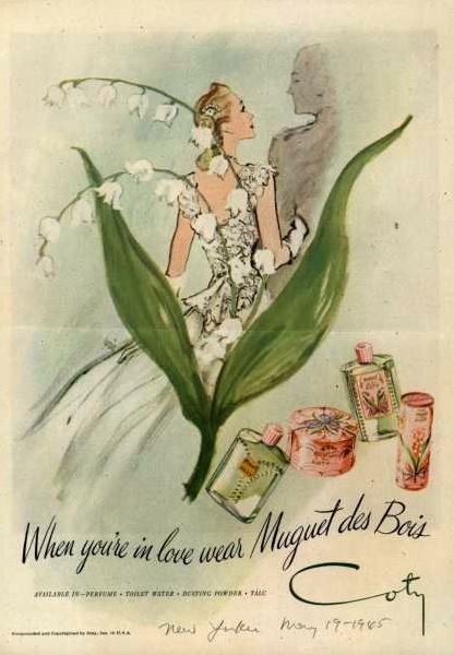 Coty MUGUET DES BOIS eau de cologne - F Vault